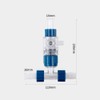Laroal T-distributor 3-way water changer control valve aquarium hose connector