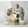 8.25 Inch (Nativity) Baby Jesus, Mary, and Joseph - Light