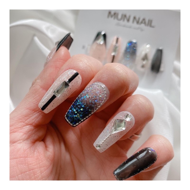 Starry Night Nail Tips - Lipstick / 별이빛나는밤 네일팁 -