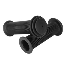 Vaveren Soft Bike Handlebar Grips Rubber Bike Grips Dia 0.87" Wear Resistance Mountain Bicycle Handle Grips Cycling Accessories Kids Bike for MTB/BMX (2Pcs), Black