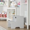 Melissa & Doug Kids Furniture Wooden Step Stool - Gray