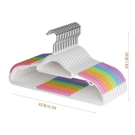 CXJGCRDM Plastic Hangers 10 Pack, 16.5'' Wide Heavy Duty, 360 Swivel Hook, Non Slip, Suit, Dress, Jacket, Pant, Shirt