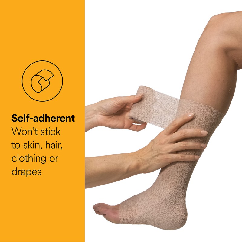 3M™ Coban™ NL Non-Latex Self-Adherent Wrap with Hand Tear, 2082,