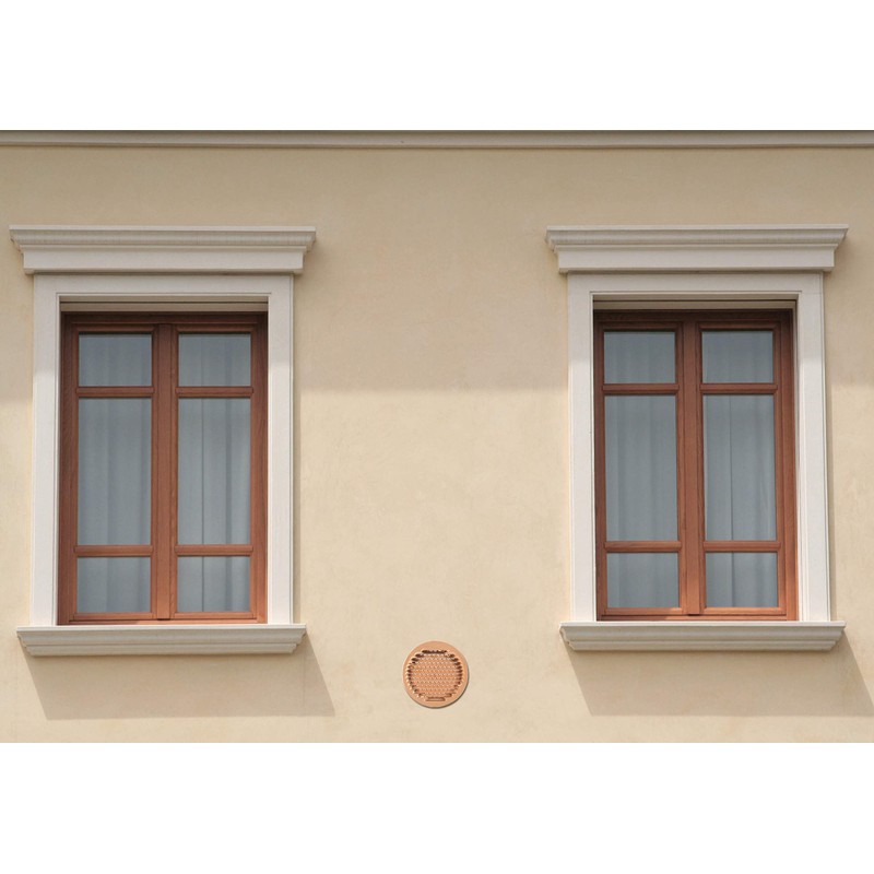 The gtrp140r-y Ventilation Grill Round Recessed, Copper, 175 mm