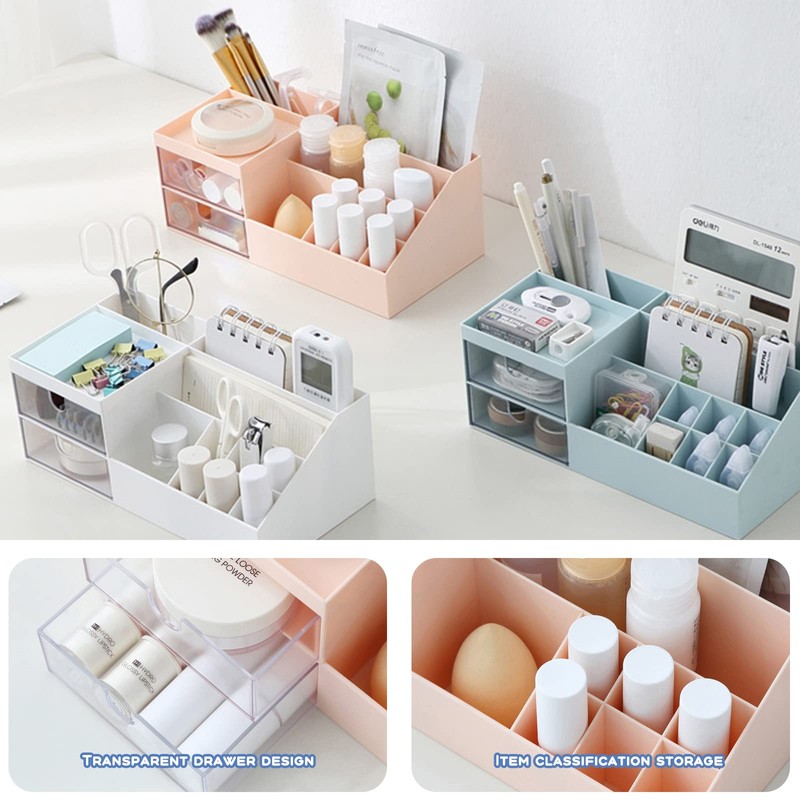 Balakaka Cosmetic Makeup Box Make Up Organiser Cosmetic Storage with