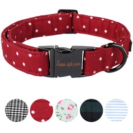 Unique style paws Hundehalsband, Hundehalsbänder für Kleine Mittel Groß Hunde, Fliege Hundehalsband Verstellbar XS-XL
