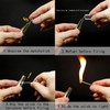 NAKUPENDA 2Pcs Permanent Match Flint Match Keychain Flint Fire Starter