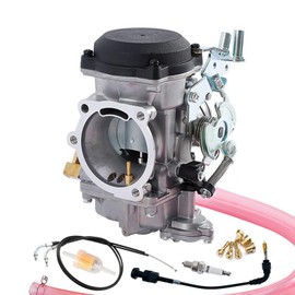 SVKCAR CV 40MM Carburetor for Harley Davidson Sportster 883 1200 XL883 XLH1200, Softail 1988-2017, Dyna FXR FXD Touring 1988-2016, Sportster 1998-Up 27421-99A (with Choke Cable/35.4" Throttle Cable)
