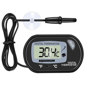 Zacro Termómetro digital LCD para acuario, tanque de peces, temperatura del terrario