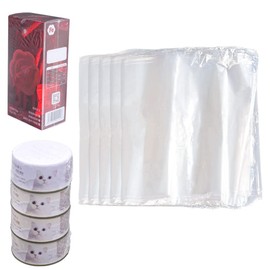 Feelers 6.3" x 8" Shrink Wrap Bags 300Pcs, POF Heat Shrink Wrap for Shampoo, Baskets, DIY Projects
