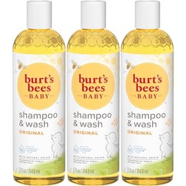 Burt's Bees Baby Bee Shampoo & Wash, 12 Fluid Ounces, Pack of 3 (Packaging May Vary)