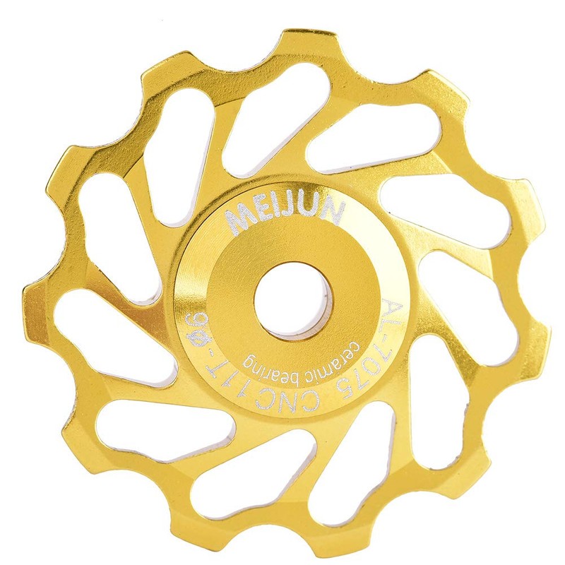 Dilwe Rear Derailleur Pulley, 1 Pair Ceramic Bearings Jockey Wheel