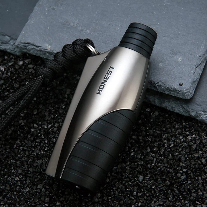 Match Lighter Refillable Outdoor Camping Igniter Gadget with Lanyard Waterproof