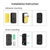 SECRUI Doorbell, 2 Receiver Wireless Doorbell with 1000ft Range, Adjustable