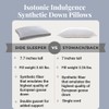 Indulgence Side Sleeper Pillow by Isotonic 36"x20" King