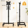 5Rcom Rolling TV Stand, Mobile TV Cart for 13-50 Inch