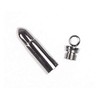 Stainless Steel Bullet Keychain Pendant Top Pill Case, Stainless Steel