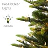 Puleo International 4.5ft Pre-Lit Aspen Fir Artificial Christmas Tree with