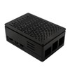 WEIYIXING Raspberry Pi 5 Case, Black ABS Case with Active