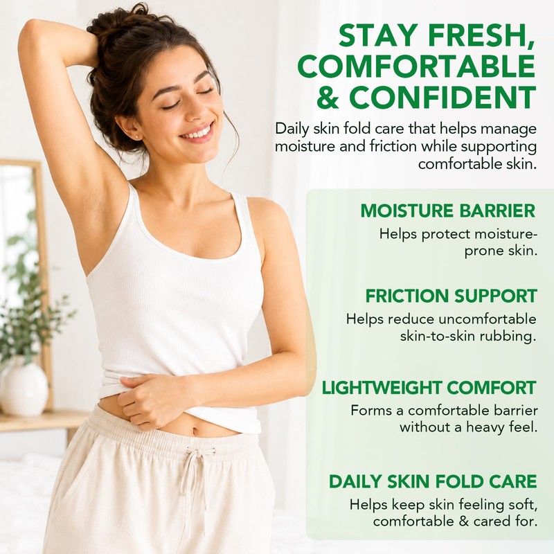 Intertrigo Relief Cream, Skin Fold Care & Anti Chafing, 120g