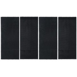 Geiserailie 4 Pcs Extender Strap Reusable Ice Belt Extender Strap Multipurpose Elastic Hook and Loop Extension for Ice Pack Black Back/Knee/Ankle Braces, Vests, Wraps, and Belts(4 x15 Inch)