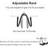 2-Pack Upgrade Skateboard Wall-Mounted Skateboard Hook Hook Skateboard Storage Display