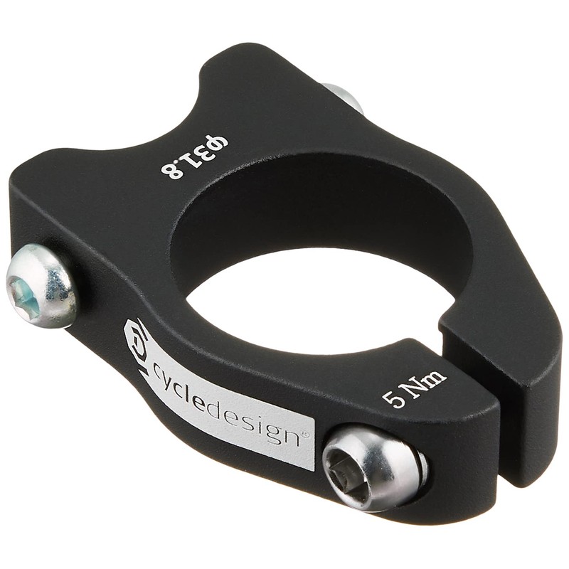 Cycle Design(サイクルデザイン) シートポストクランプ リアキャリア 31.8mm ブラック
