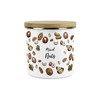 Purely Home Mixed Nuts Food Storage Canister - White Metal