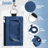 SIDESUGAR RFID Blocking Lanyard Wallet with ID Window Card Holder
