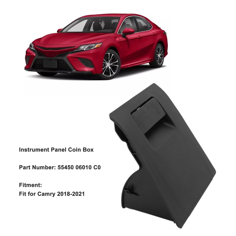 Coin Box Holder for Camry 2018‑2021, 55450 06010 C0 Plastic