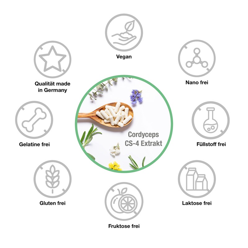 Cord Yceps CS-4 Extract (Caterpillar) – 5000 mg (provides 40%