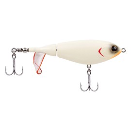 Berkley Choppo Topwater Fishing Lure, Bone, 1/2 oz, 90mm Topwater, Enhanced Propeller Surface Area for Maximum Disturbance, Equipped with Sharp Fusion19 Hook
