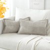 Artscope Corduroy Cushion Covers Pack of 2 Modern Patchwork Throw