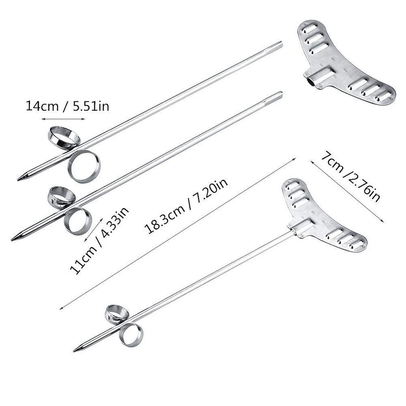 2pcs / Set Stainless Steel Vegetable Spiral Cutter Slicers Manual