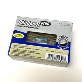 PHILLIPS 1 LB PHILLIPS II High Performance 3"  Cedar Pine EXTERIOR DECK SCREWS TAN #8