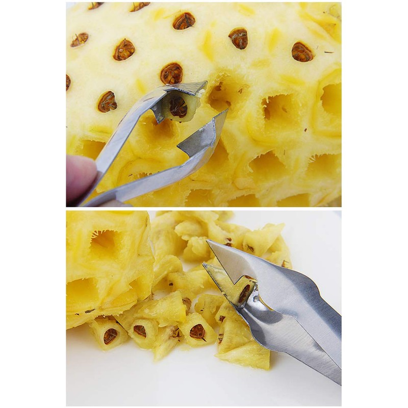 Leikance 2 x Stainless Steel Pineapple Eye Peeler