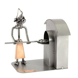 Steelman24 I Nuts and bolts sculpture Pizza-Baker I Handmade ornaments I Made in Germany I I Metal figurine