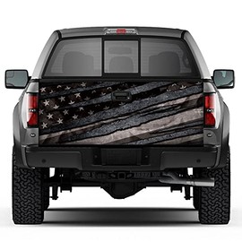 Factory Crafts Tailgate Vinyl Graphic Decal Wrap-Universal Trim to Fit Any Vehicle - 66"X25"- Subdued V2