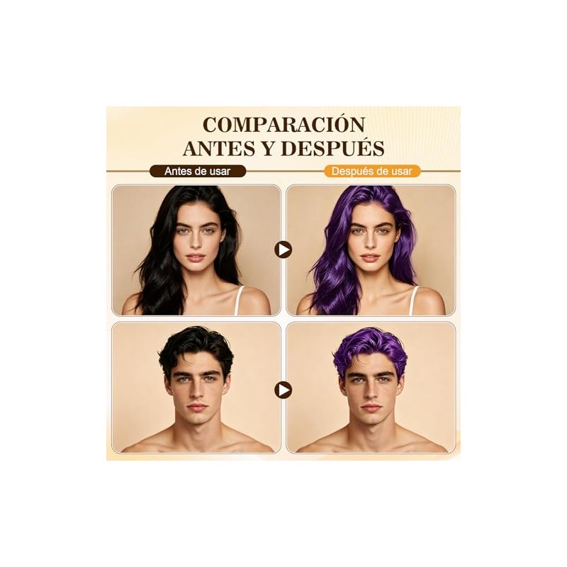 Champú Instant Hair Color Cabello Dye Shampoo Tinte Instantáneo Adecuado