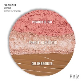 Kaja Butter Up Face Shaping Makeup Trio Blush Bronzer Highlighter Palette