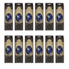 12 Havdalah Sets of Braided Blue and White Candles with