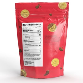 25 Edible Chocolate Coins, Gold Half Dollar Milk Chocolate, Made with Premium Belgian ingredients, Nut Free, Non-GMO, Certified Kosher Dairy 25-Pack Christmas Stocking Stuffers