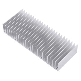 Coolotic 1pc Heat Sink for Power Amplifier, Heat Runaway Protection, 5.9 x 2.4 x 1.0 inches (150 x 60 x 25 mm), Cooling Fins, Aluminum Heat Dissipation Plate, DIY Kit, IC Chip, MOSFET, Circuit Board,