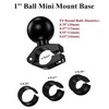 BRCOVAN Mini Clamp Mount Base with 1'' TPU Ball Compatible