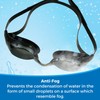 Water Gear Vector Metallic Anti-Fog Swim Goggles - Less Glare