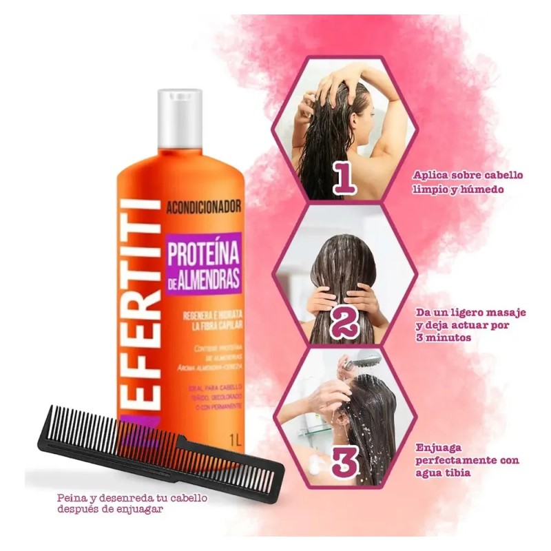 Acondicionador De Almendra 1lt Cabello Muy Dañado