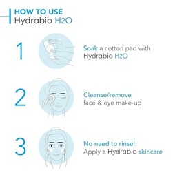 Bioderma Hydrabio H2O solución de eliminación de agua micelar, limpieza y maquillaje., 16.7 Fl. Oz (Pack of 1)