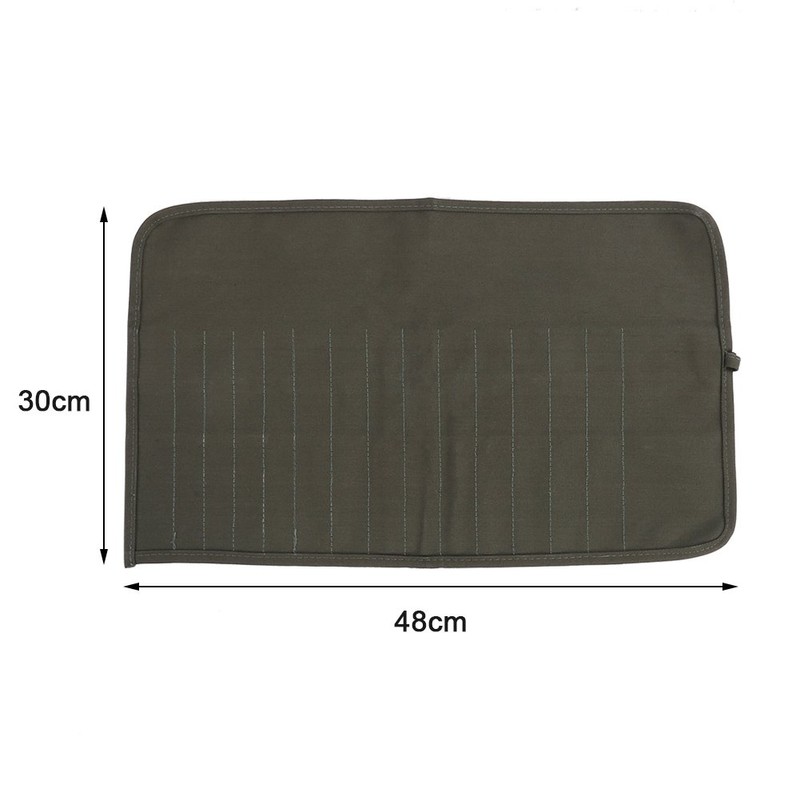30 Slots Roll Up Paint Brush Bag Canvas Artist Roll
