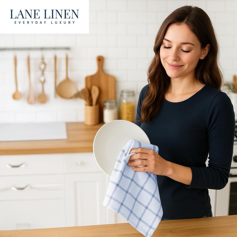 LANE LINEN Dish Towels Set of 12-18” x 28” Soft,