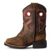 ARIAT Boys' Rough Stock Western Boot Square Toe Brown 6